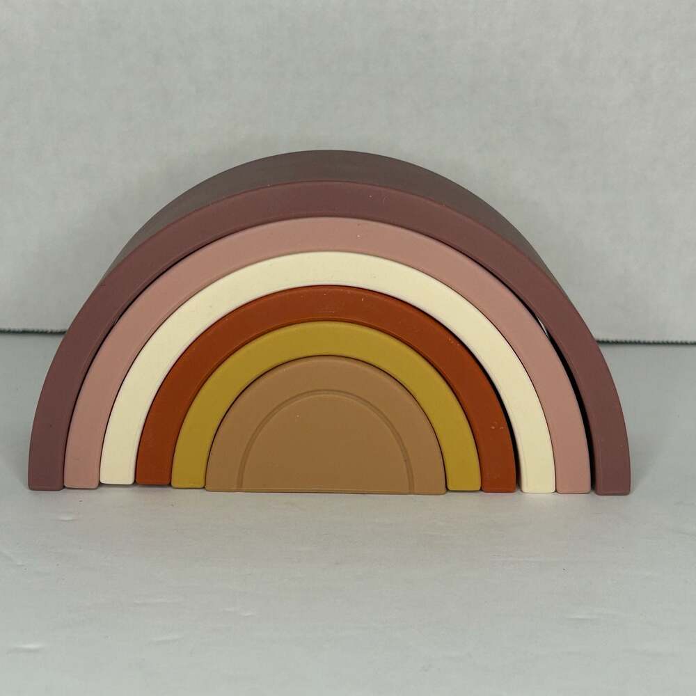 Itzy Ritzy Silicone Rainbow Stacker Toy